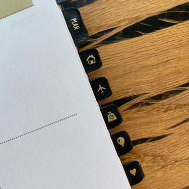 Leather Planner Tabs